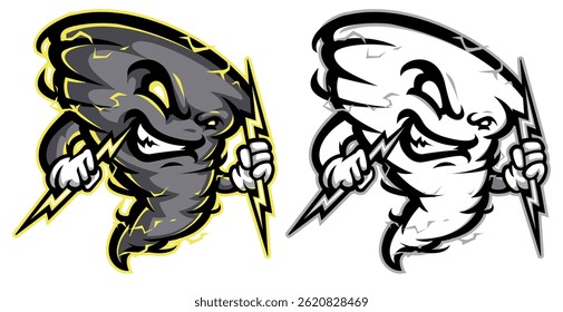 O Twister manuseio Storm Logo Conceito