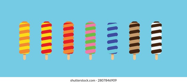 Twister ice lolly vector illustrator
