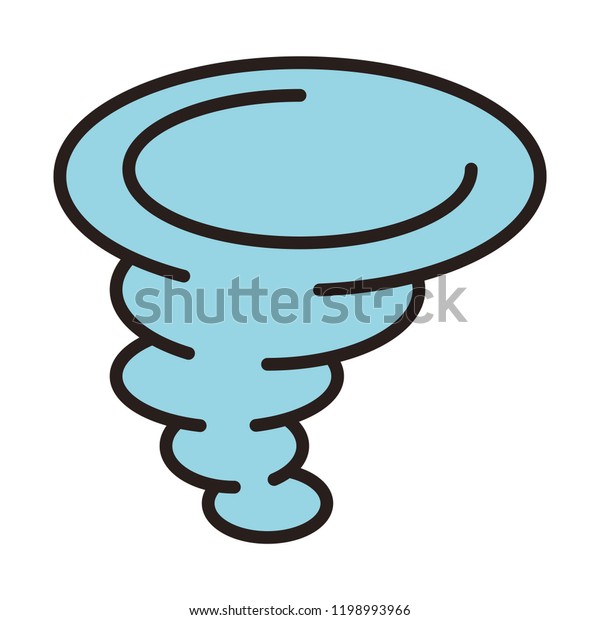 Twister Symbol Isolated Stock Vector (Royalty Free) 1198993966 ...