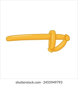 Twisting ballon. Sword shaped. Childish toy.