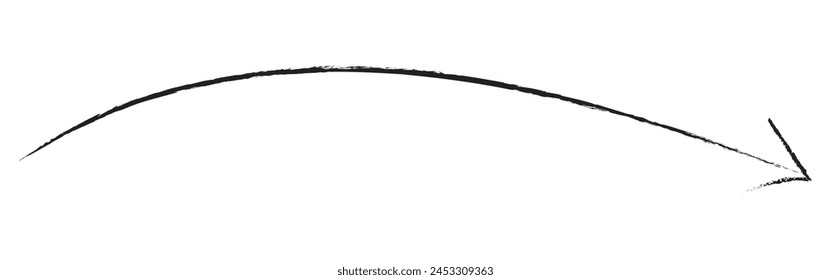  Twisting doodle arrow. Thin hand drawn icon. Line curved arrow.Line doodle arrow icon .hand drawn Arrows icons Set. arrow icon with various direction. eps 10