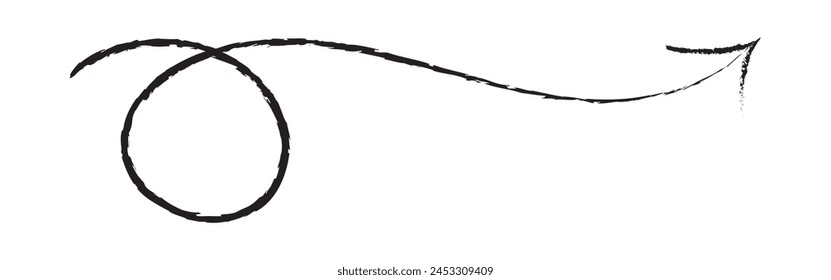  Twisting doodle arrow. Thin hand drawn icon. Line curved arrow.Line doodle arrow icon .hand drawn Arrows icons Set. arrow icon with various direction. eps 10