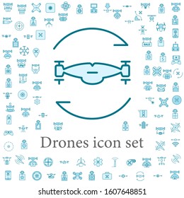 twisting drone icon. drones icons universal set for web and mobile
