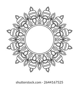 Twisting Petal Rings of Serenity coloring book page