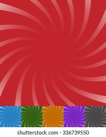 Twisting starburst, sunbrust abstract pattern. vector.