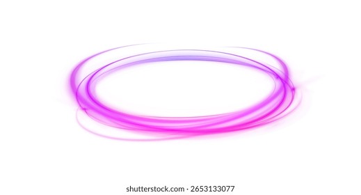 Twisting swirl and round ring shapes glow with sparkling glitter and shining light flare in abstract design featuring dynamic electric motion particles bright effects and transparent background png


