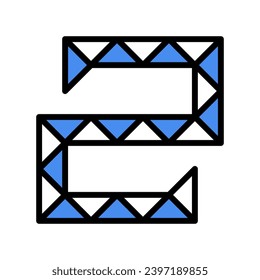 twisting toy fidget color icon vector. twisting toy fidget sign. isolated symbol illustration
