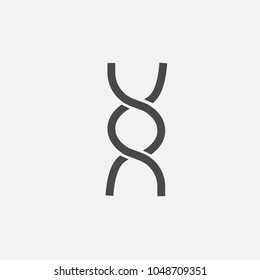 twisting vector icon rope for design eps10