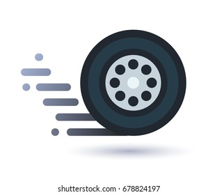 Twisting wheel icon