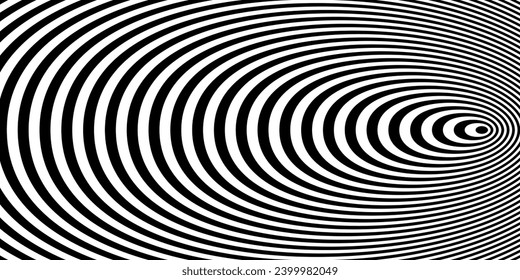 Twisting Whirl Motion und 3D Illusion in abstrakten Op Art Striping Linien Muster.	
