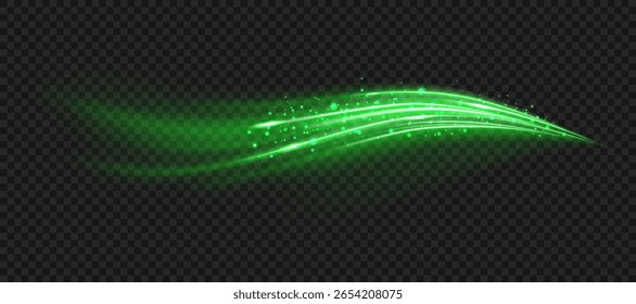 Brisa de invierno retorcida brilla con gradiente suave. La forma de flujo de aire de neón agrega ilusión de movimiento. El efecto aire imita el ventilador o el Vector del purificador. Las líneas de movimiento suaves trazan la energía y la claridad.