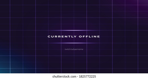 twitch currently offline background design template