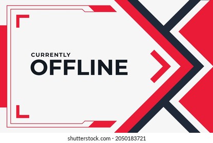 Twitch stream offline banner for streamer template background
