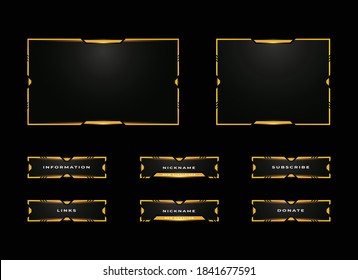 twitch streaming panel overlay design template