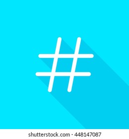 Twitter discover icon on blue background, tweet sign material design, twt element, Sharp tweety logo, tweeter flat image EPS