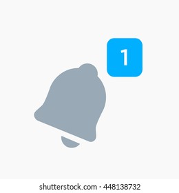 Twitter Notification Icon Vector, Material Design, Social Media Element, Twt User Interface Sign, EPS, Twet UI, Image, Illustration, New Message