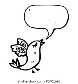 twittering bird cartoon