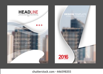 Two A4 size, annual report marketing business corporate design template. eps10 vector