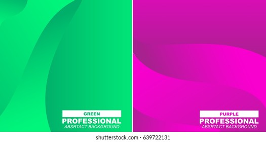 Two Abstract Background in different colors. Professional and Editable