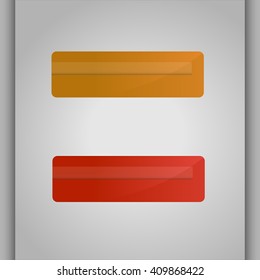 Two abstract banners with free space for optional text.