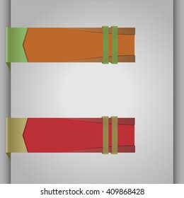 Two abstract banners with free space for optional text.