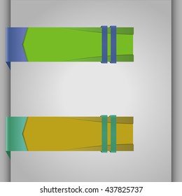Two abstract banners with free space for optional text. Elegant labels.
