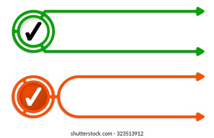 Two abstract boxes for your text and check box