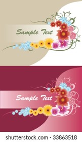 Two abstract floral background? with place for your text