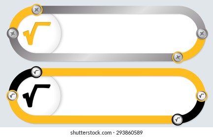 Two abstract frames for your text and radix