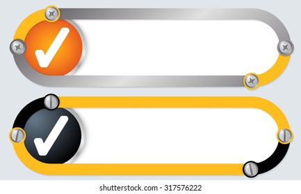 Two abstract frames for your text and check box