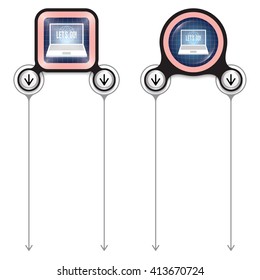 Two abstract frames for your text and laptop