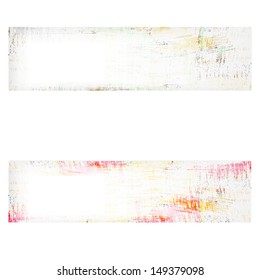 two abstract grunge banners