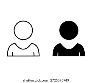 Two abstract human figures with circular heads and curved bodies in black and white