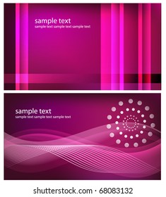 Two abstract modern backgrounds, vector design