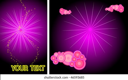 Two abstract vector backgrounds