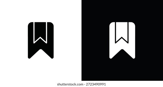 Dos símbolos abstractos w sobre fondos en blanco y negro