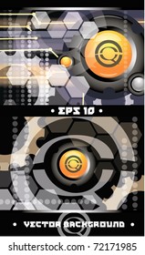 two abstract web backgrounds