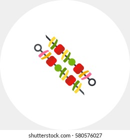 Two adana kebabs on skewers icon