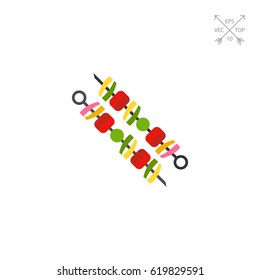 Two adana kebabs on skewers icon