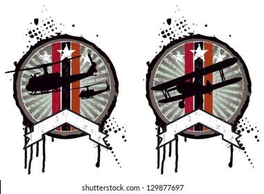 two air force vintage shields