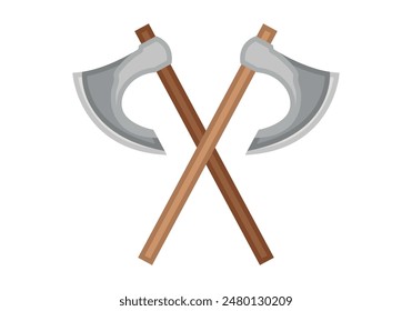 Two ancient battle hand axes