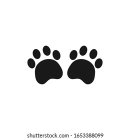 Icono de dos vectores de pavimento animal
