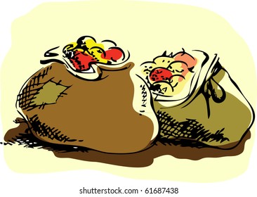 Two apple bags