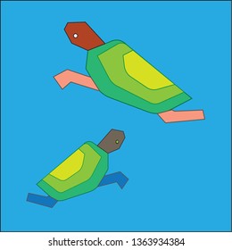Two application turtles 