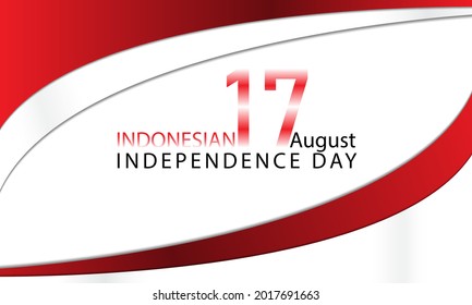 two arches with the colors of the Indonesian flag as a sign of harmony. suitable for use as a congratulation card or event background