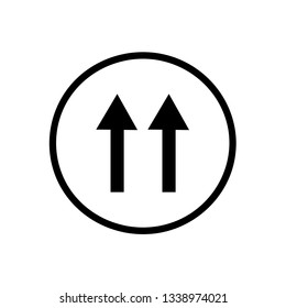 Two Up Arrow Icon Collection Vector / Illustration