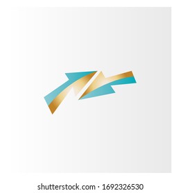 Two arrow logo vector template