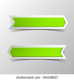Two arrow shape. direction form