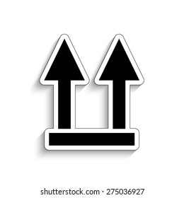 two arrow up sign -  logistics vector icon