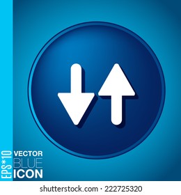 two arrow up sign. reload symbol
